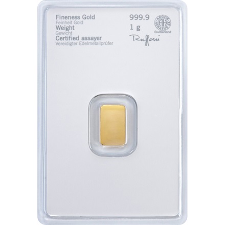 goldbarren heraeus 1g blister rs